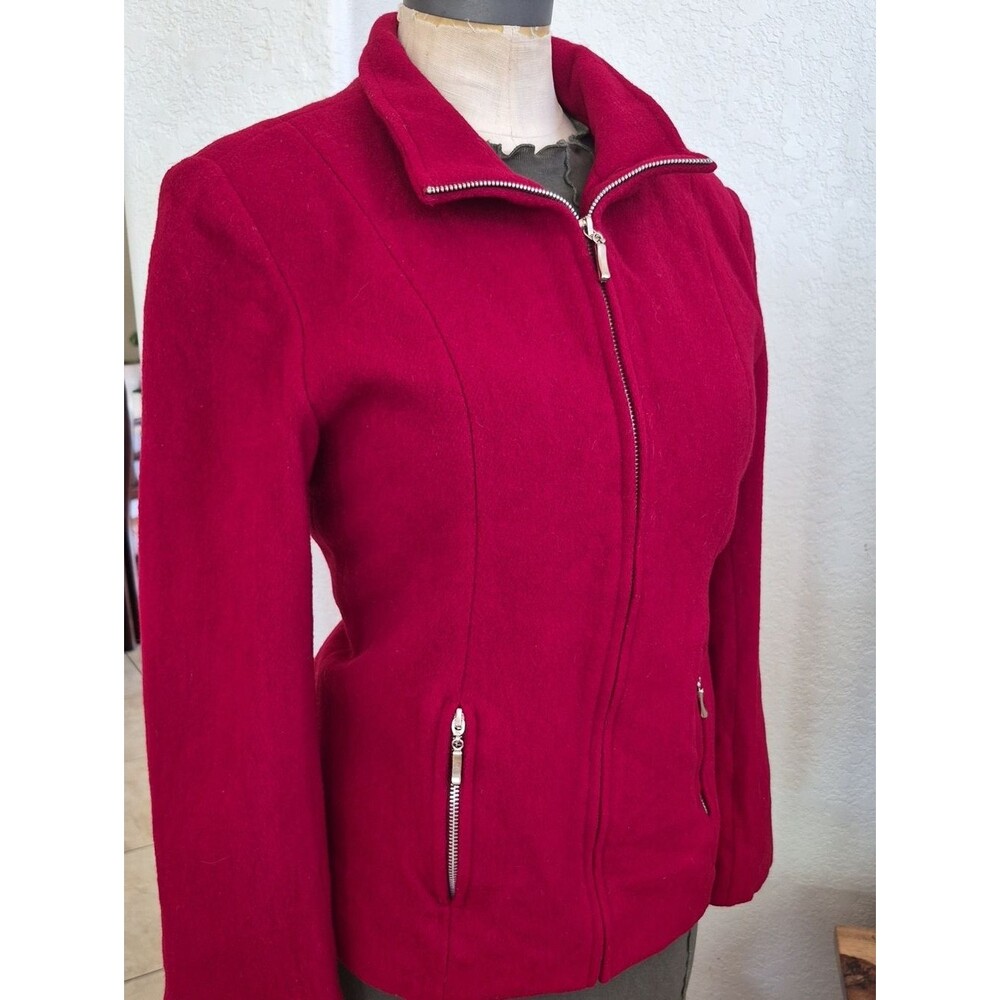 Mario De Pinto Vintage Wool Zip Up Jacket Sz Large